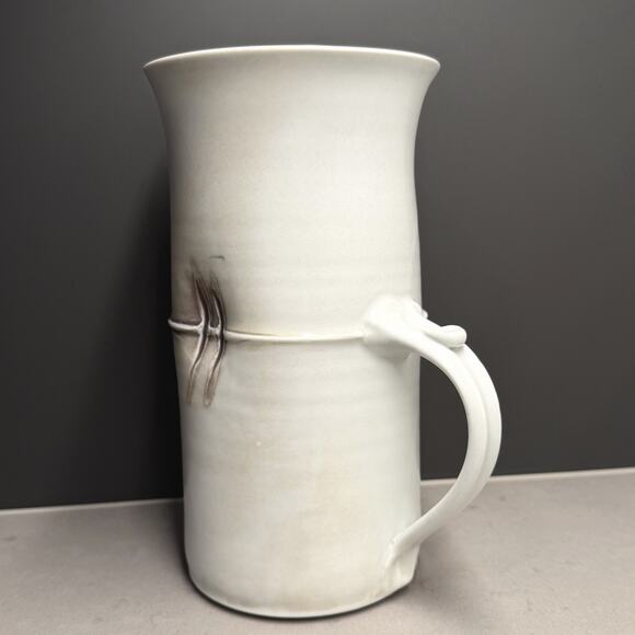 Roycroft Potters East Aurora NY Porcelain Pottery Pitcher Jug With Handle 9 1/4" - Picture 3 of 9